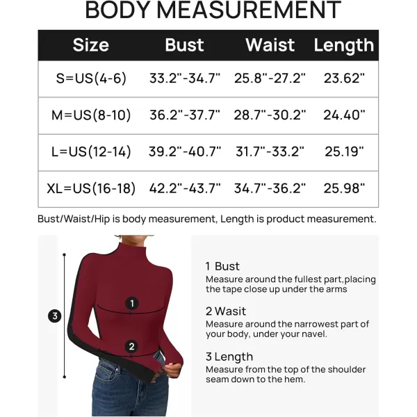 imageZESICA Womens Fall Mock Neck Sweaters 2024 Long Sleeve Color Block Ribbed Knit Shirts Basic Slim Fit Pullover TopsRed