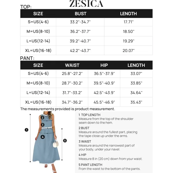 imageZESICA Womens 2024 Summer Two Piece Outfits Casual Sleeveless Tank Top and A Line Flowy Maxi Skirt Sets Vacation OutfitBlue
