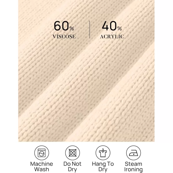 imageZESICA Womens Casual Long Sleeve Crew Neck Pullover 2024 Fall Ribbed Knit Loose Contrast Color Sweater TopsApricot