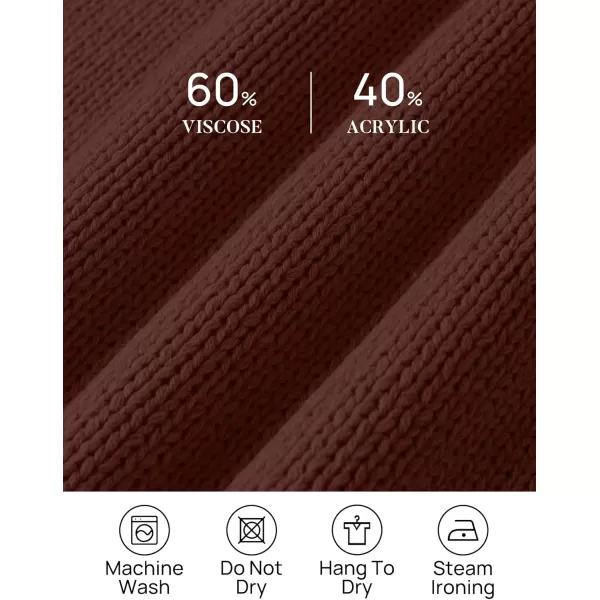 imageZESICA Womens Casual Long Sleeve Crew Neck Pullover 2024 Fall Ribbed Knit Loose Contrast Color Sweater TopsCoffee