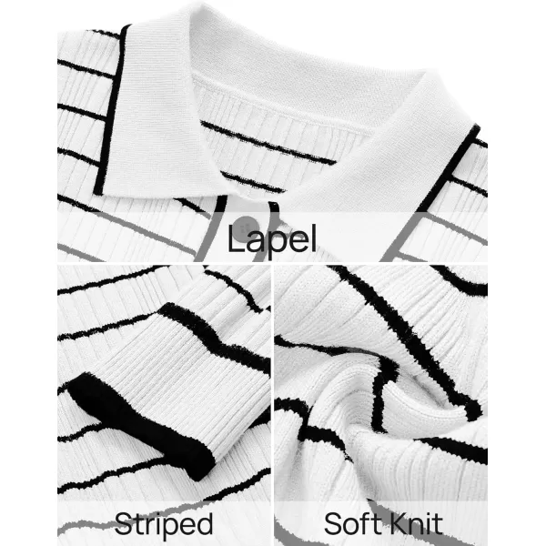 imageZESICA Womens Fall Two Piece Outfits Casual Long Sleeve Striped Sweater Cardigan and Maxi Skirts Matching Lounge SetsWhite