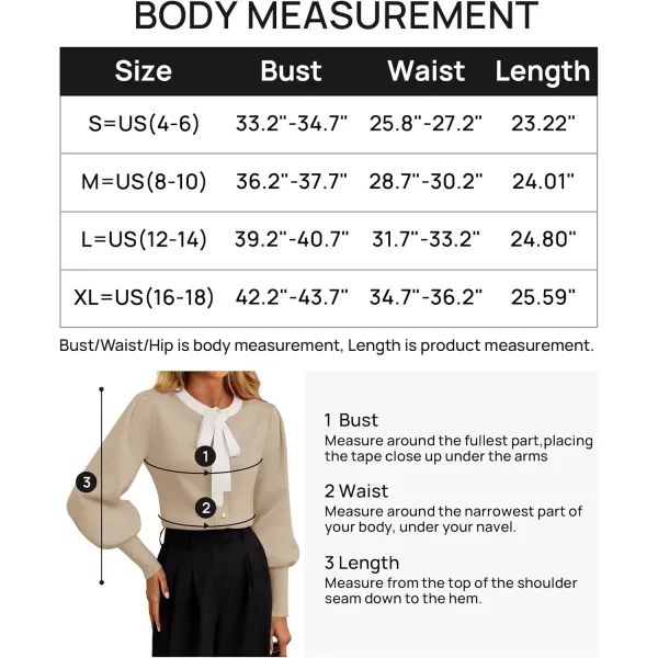 imageZESICA Womens Fall Winter Cardigan Sweaters Long Lantern Sleeve Open Front Button Down Comfy Knitted Outerwear CoatApricot