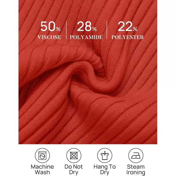 imageZESICA Womens Sleeveless Tank Tops Summer Scoop Neck Ribbed Knit Slim Fitted Casual Basic Tee ShirtsOrangered