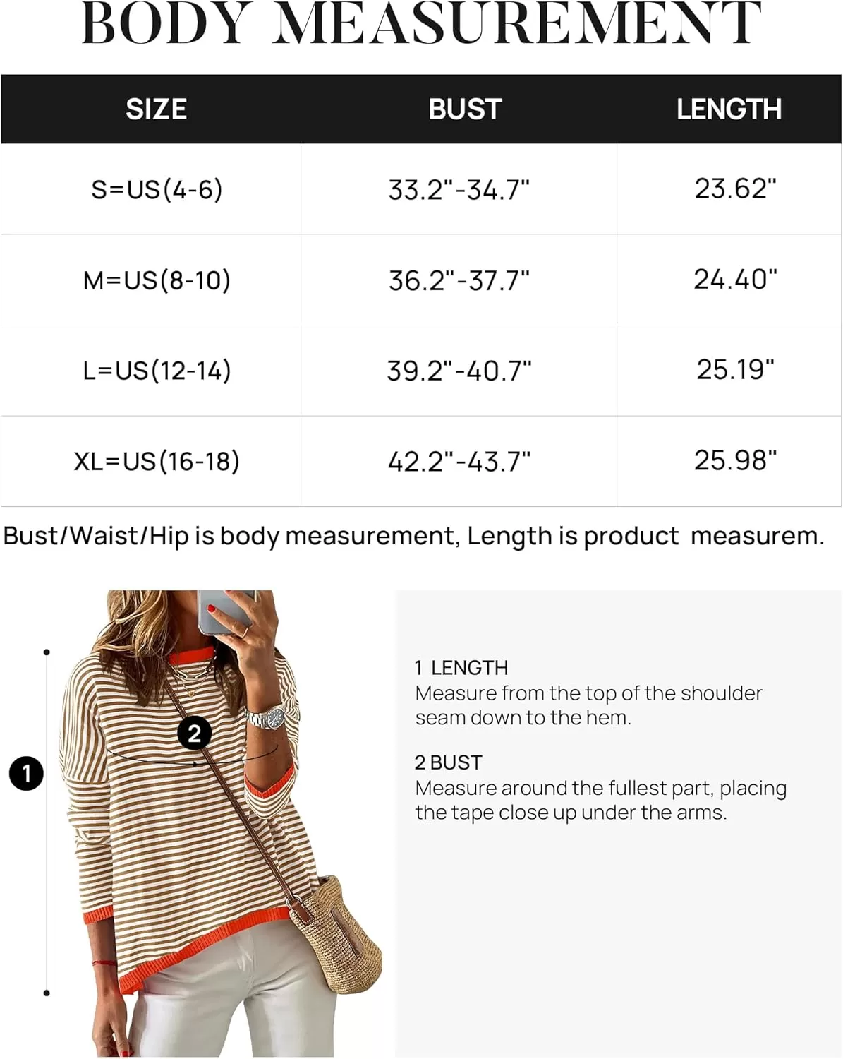 imageZESICA Womens 2024 Fall Striped Sweaters Long Sleeve Crew Neck Shirts Color Block Lightweight Pullover TopsBrown