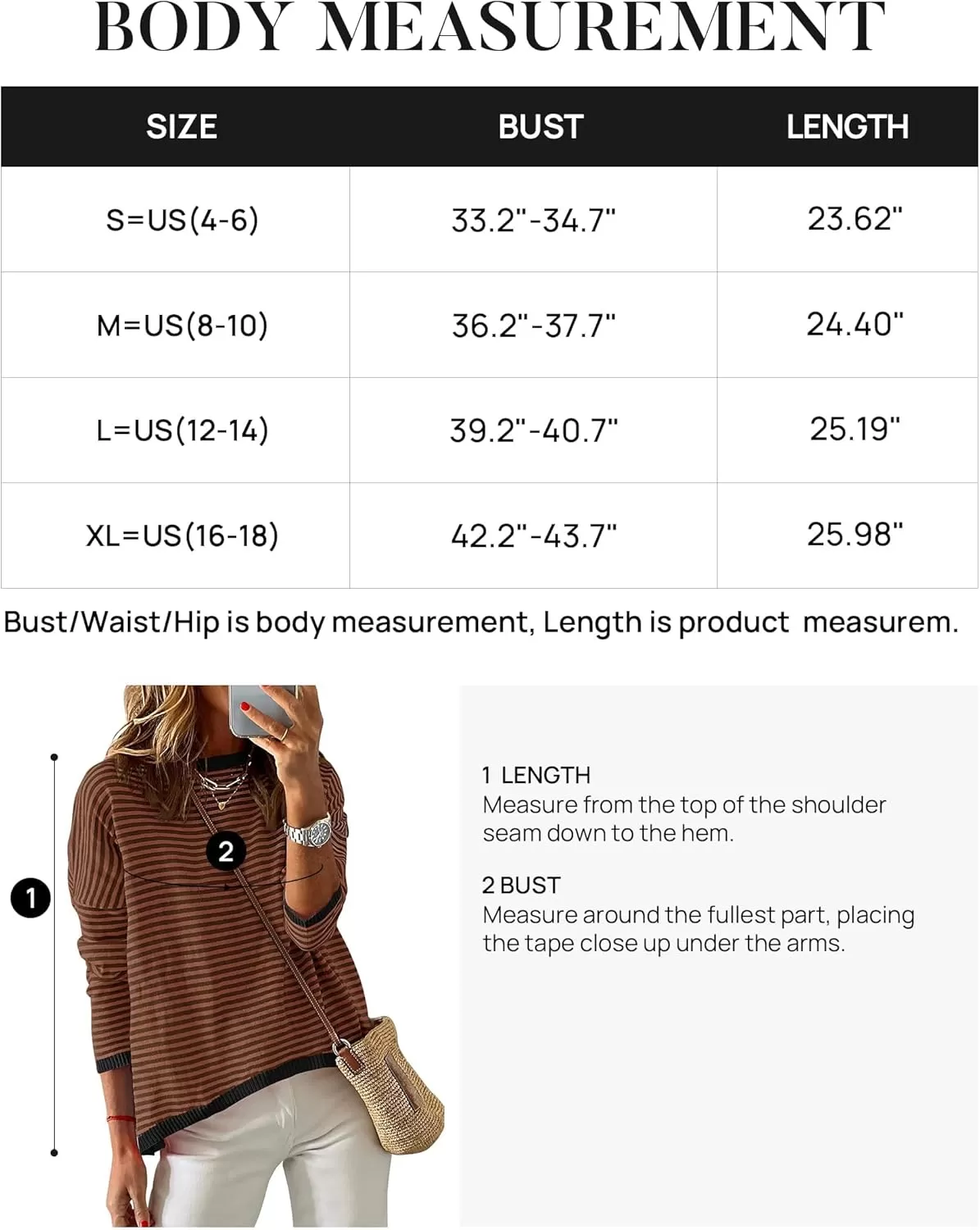imageZESICA Womens 2024 Fall Striped Sweaters Long Sleeve Crew Neck Shirts Color Block Lightweight Pullover TopsCoffee