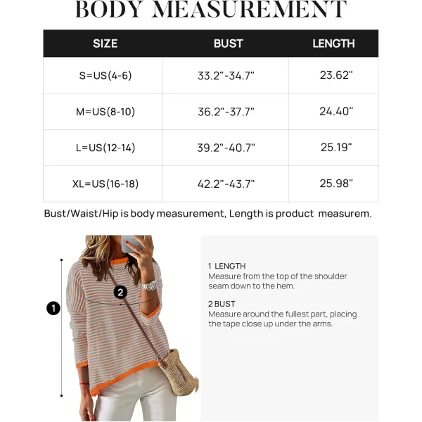 imageZESICA Womens 2024 Fall Striped Sweaters Long Sleeve Crew Neck Shirts Color Block Lightweight Pullover TopsLavender