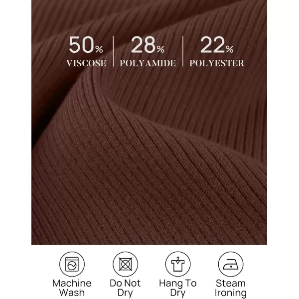 imageZESICA Womens 2024 Long Sleeve Button Down V Neck Slim Fitted T Shirts Fall Casual Ribbed Knit Basic Tee TopsCoffee