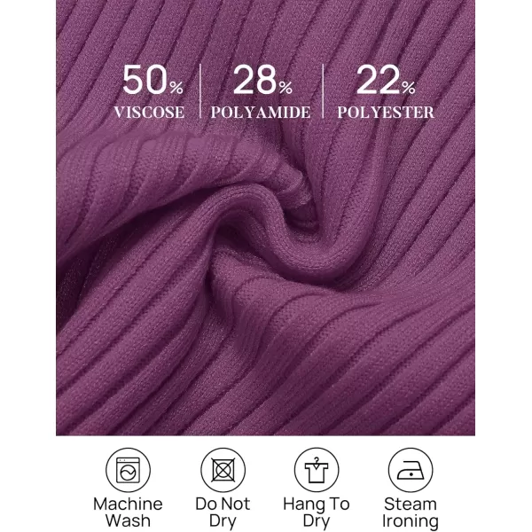 imageZESICA Womens 2024 Ribbed Tank Tops Summer Sleeveless V Neck Shirts Casual Sexy Slim Fitted Basic Knit TeesPurple
