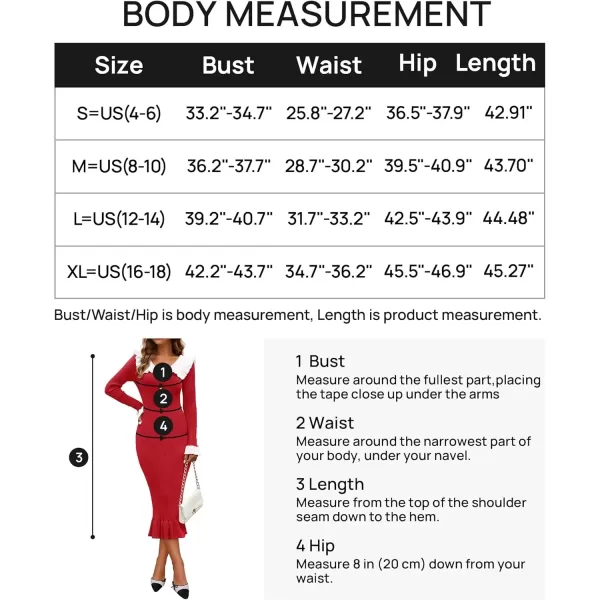 imageZESICA Womens Long Sleeve Sweater Dress 2024 Fall Lapel Collar Button Elegant Casual Midi Bodycon DressesRed