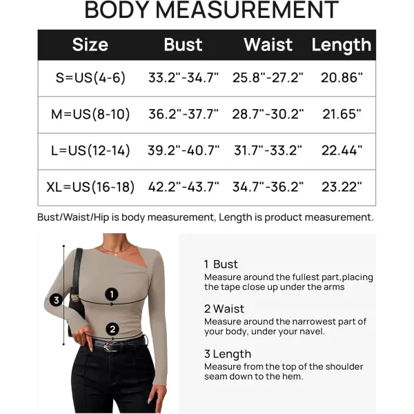 imageZESICA Womens Long Sleeve Tops 2024 Fall Asymmetrical Neck Slim Fitted Sexy Y2K Knit Shirts ClothesStone