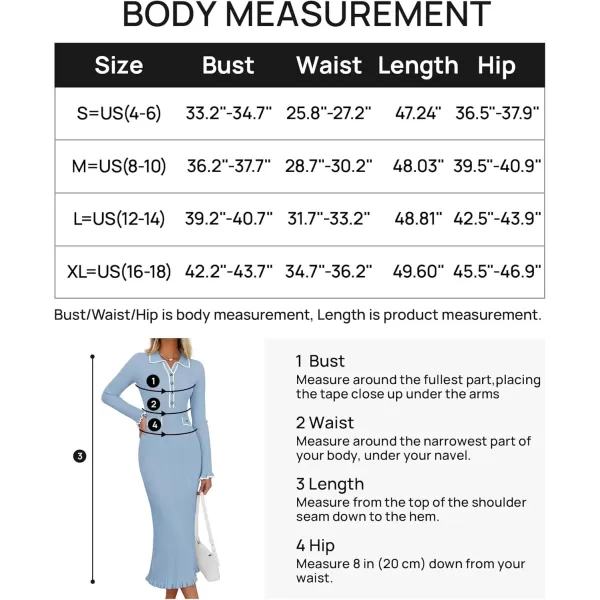 imageZESICA Womens Ribbed Button V Neck Sweater Dress 2024 Elegant Trendy Ruffle Long Sleeve Knit Bodycon Midi DressesBlue