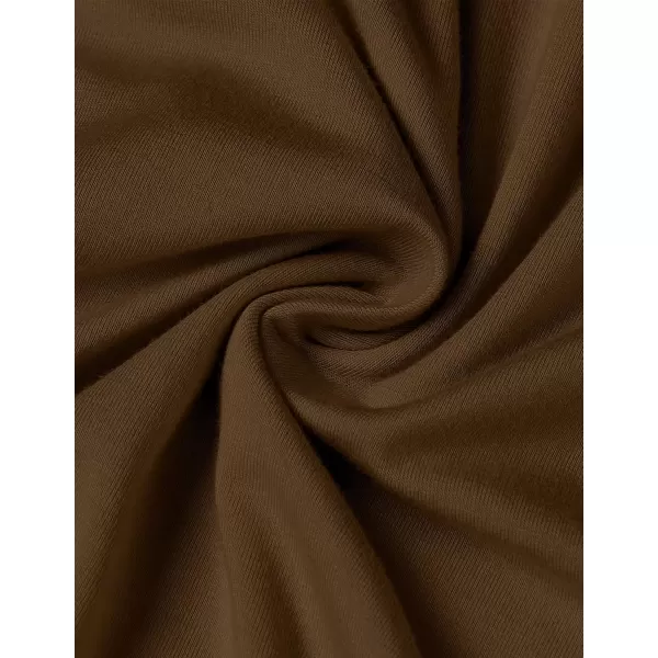 imageZESICA Womens Long Sleeve Bodycon Maxi Dresses 2024 Fall Knit Slim Fit Ruched Sexy Elegant Cocktail Party DressBrown
