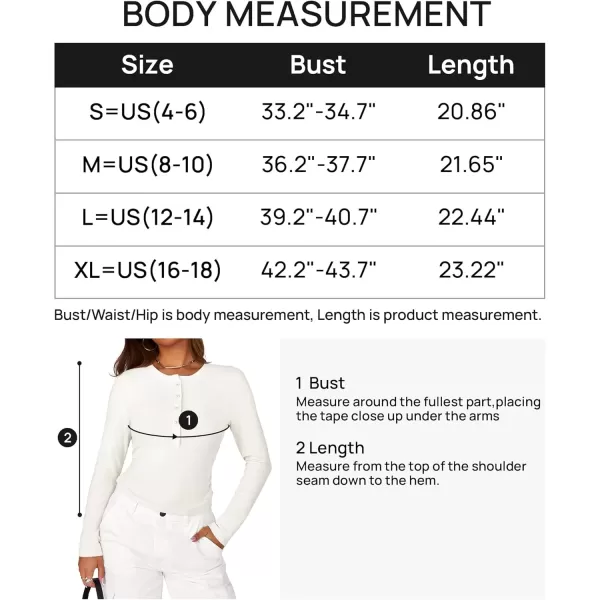 imageZESICA Womens Long Sleeve Crew Neck Shirts 2024 Fall Button Down Slim Fitted Knit Basic Tops Fleece Lined Pullover SweaterWhite