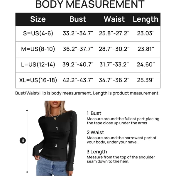 imageZESICA Womens Long Sleeve Crewneck Fleece Shirts 2024 Fall Winter Thermal Casual Slim Fit Pullover TopsBlack