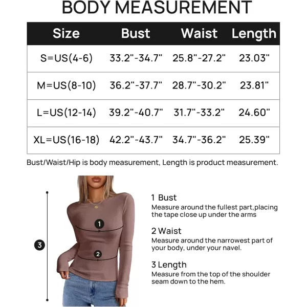 imageZESICA Womens Long Sleeve Crewneck Fleece Shirts 2024 Fall Winter Thermal Casual Slim Fit Pullover TopsMaroon