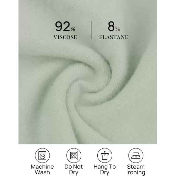 imageZESICA Womens Long Sleeve Mock Neck Tops 2024 Fall Slim Fitted Pullover Basic Shirts Casual Winter ClothesBean Green