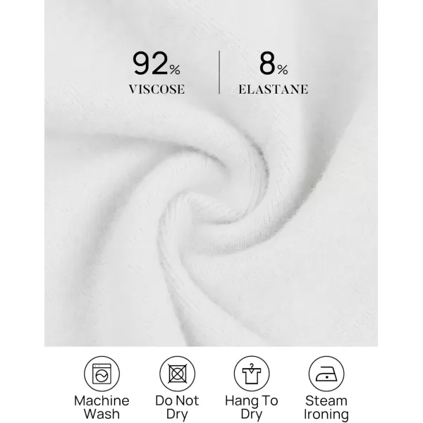 imageZESICA Womens Long Sleeve Mock Neck Tops 2024 Fall Slim Fitted Pullover Basic Shirts Casual Winter ClothesWhite