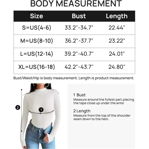 imageZESICA Womens Long Sleeve Mock Neck Tops 2024 Fall Slim Fitted Pullover Basic Shirts Casual Winter ClothesWhite