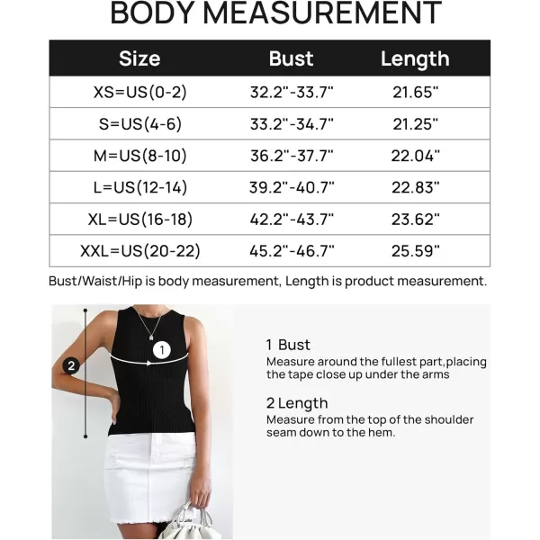 imageZESICA Womens Ribbed Tank Tops 2024 Summer Sleeveless High Neck Casual Slim Fitted Basic Knit ShirtsBlack