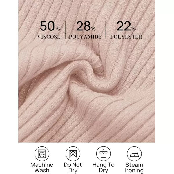 imageZESICA Womens Ribbed Tank Tops 2024 Summer Sleeveless High Neck Casual Slim Fitted Basic Knit ShirtsPink
