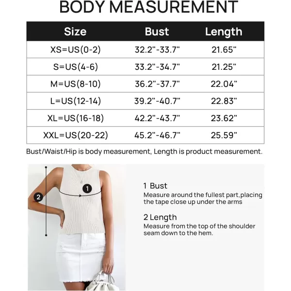 imageZESICA Womens Ribbed Tank Tops 2024 Summer Sleeveless High Neck Casual Slim Fitted Basic Knit ShirtsWhite