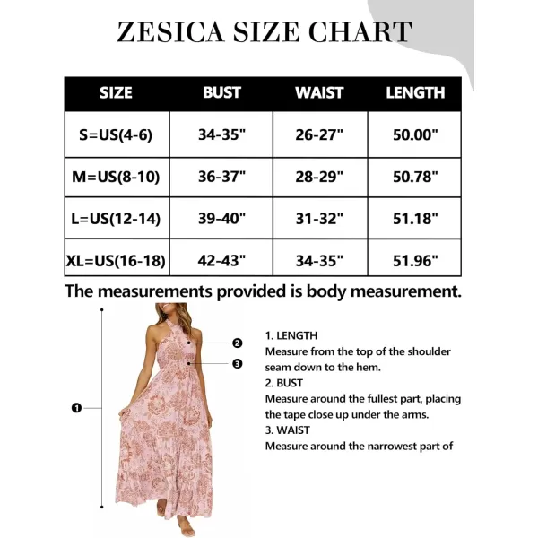 imageZESICA Womens 2024 Summer Crossover Halter Neck Sleeveless Plaid Cut Out Backless Flowy A Line Maxi DressLightbrown