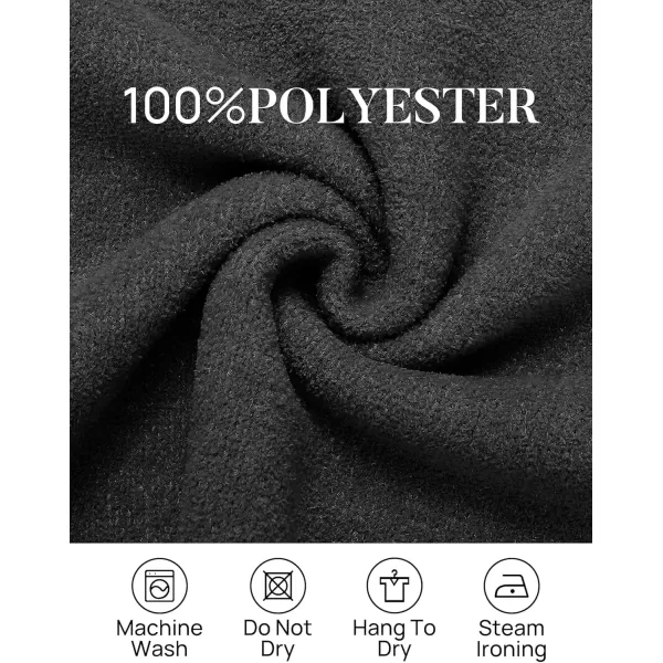imageZESICA Womens 2024 Winter Long Sleeve 14 Zipper V Neck Loose Fuzzy Knitted Chunky Warm Pullover Sweater Jumper TopsBlack