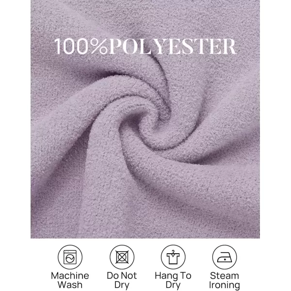 imageZESICA Womens 2024 Winter Long Sleeve 14 Zipper V Neck Loose Fuzzy Knitted Chunky Warm Pullover Sweater Jumper TopsLavender