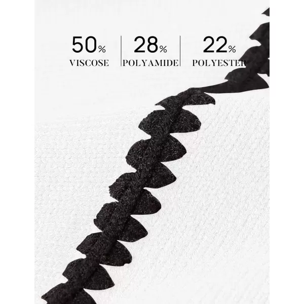 imageZESICA Womens Fall Long Sleeve Oversized Sweaters 2024 Casual Crew Neck Loose Fit Ribbed Knit Color Block Soft Pullover TopsWhite