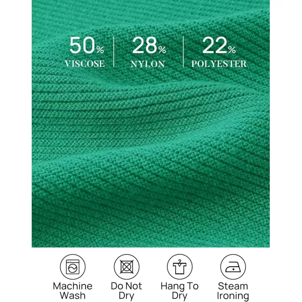 imageZESICA Womens Fall Mock Neck Cropped Sweater 2024 Long Sleeve Soft Ribbed Knit Pullover Jumper TopsGreen