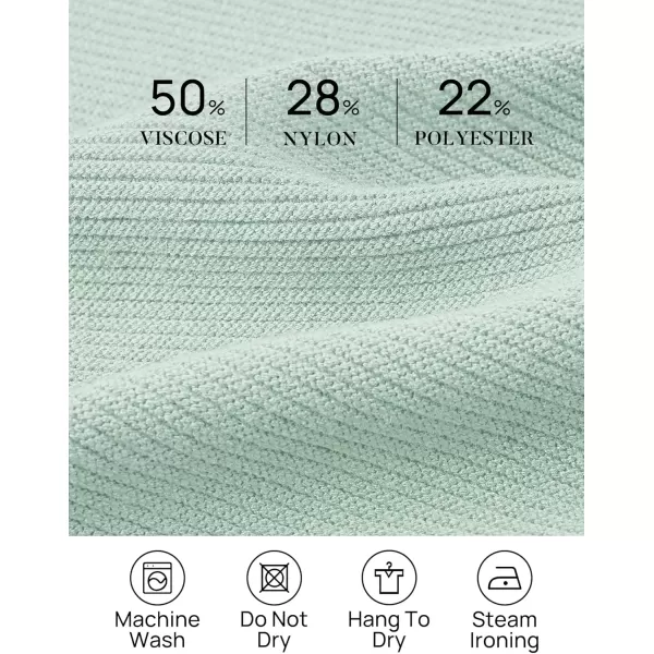 imageZESICA Womens Fall Mock Neck Cropped Sweater 2024 Long Sleeve Soft Ribbed Knit Pullover Jumper TopsLightgreen