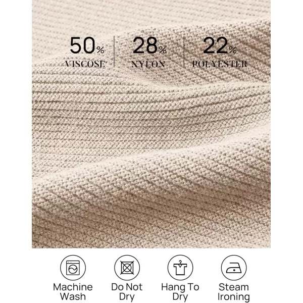 imageZESICA Womens Fall Mock Neck Cropped Sweater 2024 Long Sleeve Soft Ribbed Knit Pullover Jumper TopsSand