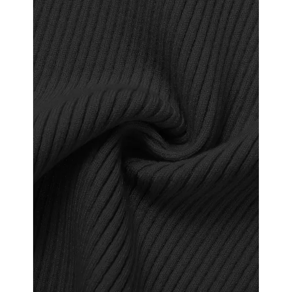 imageZESICA Womens Short Sleeve Crewneck T Shirt 2024 Summer Ribbed Knit Slim Fit Basic Solid Color Tee TopsBlackXLarge