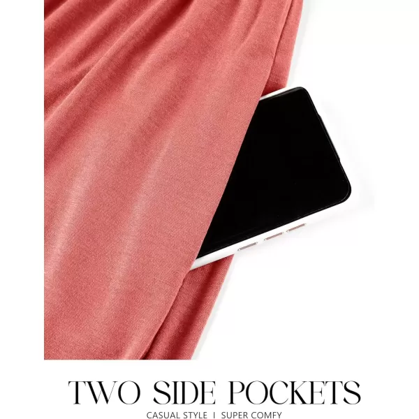 imageZESICA Womens 2024 Summer Casual Dresses Flutter Short Sleeve Crewneck Loose Flowy Tiered Beach Maxi Dress with PocketsWatermelon