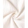 imageZESICA Womens Button Down Shirts 2025 Smocked Cuffed Solid Lantern Long Sleeve Blouse Fall Fashion Casual TopsWhite