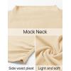 imageZESICA Womens 2 Piece Outfits Set 2025 Casual Long Sleeve Ruched Fitted Crop Top Wide Leg Pants Knit Lounge SetsApricot
