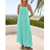 imageZESICA Womens 2025 Summer Boho Sleeveless Maxi Dress Spaghetti Straps Casual Flowy A Line Beach Party Long DressesAqua