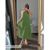 imageZESICA Womens 2025 Summer Boho Sleeveless Maxi Dress Spaghetti Straps Casual Flowy A Line Beach Party Long DressesArmy Green