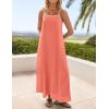 imageZESICA Womens 2025 Summer Boho Sleeveless Maxi Dress Spaghetti Straps Casual Flowy A Line Beach Party Long DressesPeach