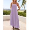 imageZESICA Womens 2025 Summer Boho Sleeveless Maxi Dress Spaghetti Straps Casual Flowy A Line Beach Party Long DressesPurple