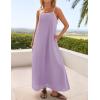imageZESICA Womens 2025 Summer Boho Sleeveless Maxi Dress Spaghetti Straps Casual Flowy A Line Beach Party Long DressesPurple