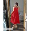 imageZESICA Womens 2025 Summer Boho Sleeveless Maxi Dress Spaghetti Straps Casual Flowy A Line Beach Party Long DressesRed