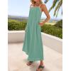 imageZESICA Womens 2025 Summer Boho Sleeveless Maxi Dress Spaghetti Straps Casual Flowy A Line Beach Party Long DressesSage
