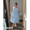imageZESICA Womens 2025 Summer Boho Sleeveless Maxi Dress Spaghetti Straps Casual Flowy A Line Beach Party Long DressesSky