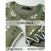 imageZESICA Womens Summer Floral Knit Tops Cap Sleeve Crew Neck Casual Comfy Sweaters 2025 Trendy Clothes OutfitsDustygreen