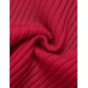 imageZESICA Womens 2025 Short Sleeve Square Neck T Shirts Slim Fitted Summer Ribbed Knit Basic Casual Tee TopsRed
