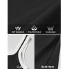 imageZESICA Womens Summer Bodycon Midi Dress Casual Sleeveless Square Neck Side Slit Knit Vacation Long DressesBlack
