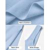 imageZESICA Womens Summer Casual Square Neck Bodycon Midi Dresses Spring Sleeveless Side Slit Knit Beach Vacation Long DressBlue