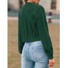 imageZESICA Womens Cardigan Sweaters Fall Winter Long Sleeve Tie Front Cable Knit Chunky Cropped Outerwear CoatDark Green