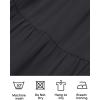 imageZESICA Womens Summer Casual Flutter Short Sleeve Crew Neck Solid Color Smocked Tiered A Line Flowy Beach Midi DressDim